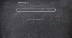 Desktop Screenshot of email-verify.org
